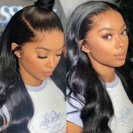 5x5 Lace Closure Wig s For Women Glueless Front Human Hair s Wet And Wavy Body Wave 220608