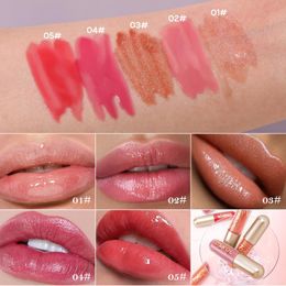 -Lip gloss derolo rimpolping Volume istantanea Plumper Makeup glitter Nutrious Lipstick Lipstick Minerale Minerale Lipgano trasparente