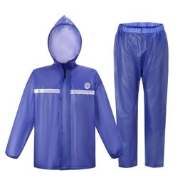 QIAN Raincoats Motorcycle Suit Rain Coat WomenMen Cycling Hooded Womens Rain Poncho Fishing Camping Rain Gear Mens Coat 201202