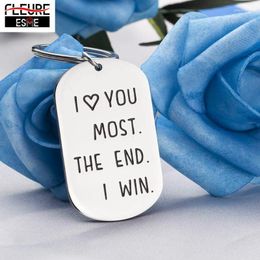 Keychains Jewellery Key Chains Couples I Love You Most The End Win Gifts For Girlfriend Boyfriend Husband WifeKeychains Emel22