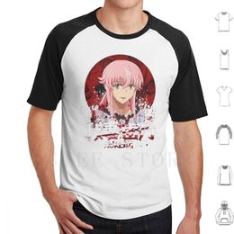 Men's T-Shirts Real Yuno Waifu T Shirt Cotton Men DIY Print Mirai Nikki Sangre Blood Anime Gasai Yoshitaka Amano Elfen Lied