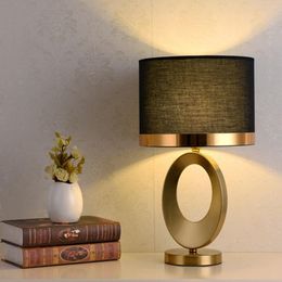 Table Lamps Nordic Light Luxury Desk Lamp Bedroom Living Room Study Creative Simple Modern Retro Decoration Lovely Bedside LampTable