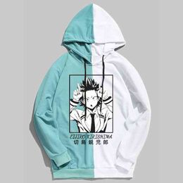 Harajuku Hoodie My Hero Academia Kirishima Eijiro Printed Oversized Hoodie Men/Women Long Sleeve Hoodie Pullover Tops Sweatshirt G220713