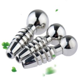 NEW Stainless Steel Urethral Sound Dilator Male Penis Plug Threaded Urethra Catheter Stimulator Adult sexy Toy For Men Gay