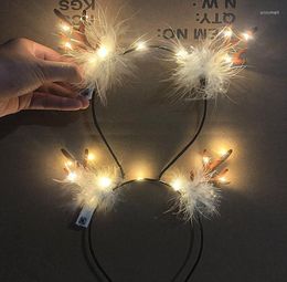 Party Decoration Christmas Luminous Antlers Headband Concert Headwear Scenic Night Market Tourist Spot SN1415