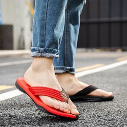 New 10 Colours Men Beach Flip Flops Soft Slippers Skidproof Male Summer Shoes Hardwearing Comfortable Men Shoes 3947 210301