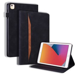 PU Leather Tablet Cases for Apple iPad 10.2 Air 5/4/3/2/1 Pro 11/10.5/9.7 inch - Dual View Angle Solid Colour Advanced Business Flip Kickstand Cover Case