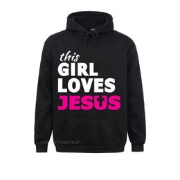 Moletons Masculinos Camisolas Esta menina ama Jesus Fé Baseado Citação Christian Pullover Hoodie Últimas Mulheres Normal Sportswears Fitness