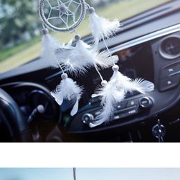 Interior Decorations Car Rearview Mirror Feather Pendant Ornaments Decoration Accessories Accesorios Para Carro Automobile DecorInterior