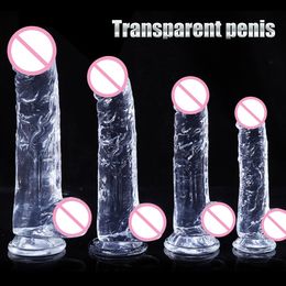 Transparent Huge Big Dildo For Women Men Soft Penis Realista With Suction Cup Anal Toys Godemichet Xxxxl God sexy Shop