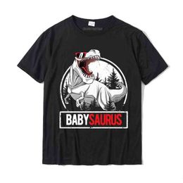 -Babysaurus-Shirt für Kleinkinder Geburtstagsfeier T-Rex Premium T-Shirt Mode Geek Tops Tees Baumwolltop T-Shirts Men11111