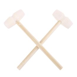 Hand Tools 10 Pcs Wooden Hammers Toys For Chocolate Breakable Heart Mini Hammer Mallet Smash-able Smooth Finish