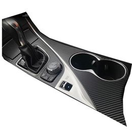 For Infiniti Q50 Q60 2014-2019 Interior Central Control Panel Door Handle 3D 5D Carbon Fibre Stickers Decals Car styling Accessori224b