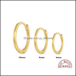Hoop Hie Earrings Jewelry 3Pcs/Set 925 Sterling Sier For Women Gold Color Fashion Pendientes Plata W5 Drop Delivery 2021 Ibdtw