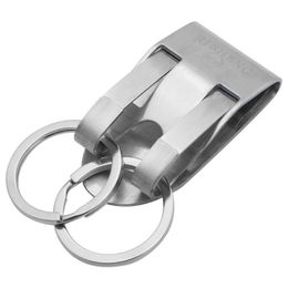 Keychains Stainless Steel Keyring Security Clip On Heavy Duty Belt Key Keychain A5KEKeychains