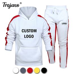 Custom Winter Men's Sets HoodiePants Two Pieces Casual Tracksuit Male Sportswear Gym Jogging Plus Size S-6XL SweatSuit 220615