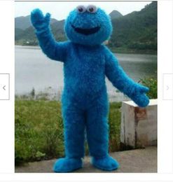 Blue Cookie Mascot Costume Adults Party Dress Fancy Anime Parade Outfits