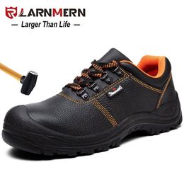 Mens Safety Shoes Steel Toe Work Shoes Comfortable Lightweight Antismashing Antistatic Nonslip Construction Protective Shoes Y200915