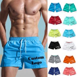 Custom Men s Shorts Swimming Trunks Summer Beach Board Casual Bermudas Multi Colour Boardshorts Short 220707