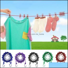 Other Laundry Products Clothing Racks Housekee Organisation Home Garden Portable Clothesline Windproof Clothe Dhx6I