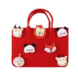 Cute Promotion Shopping bag Customized Color Tote Low Moq Gift Tote Fabric Felt Bags
