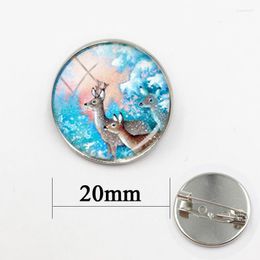 Pins Brooches Reindeer Silver Color For Christmas Gift High Quality Badge Accessories Jewelry Seau22
