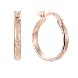 Hoop & Huggie Women Smart Circle 585 Rose Gold Colour EarringsHoop HuggieHoop