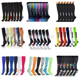 Men's Socks AM 6/7 Pairs Drop Compression Fit Varicose Veins Men Women Outdoor Sport Graduated