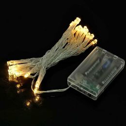 Strings 2M/3M/4/5M/10M/20M LED String Light Battery Operated Waterproof Fairy Christmas F/Holiday Party Wedding Garden DecorLED StringsLED