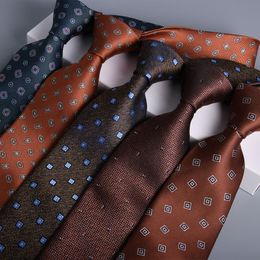 8cm Tie Jacquard Necktie Corbata Vintage Accesorios Para Hombre Groom Suit Formal Business Korean Man