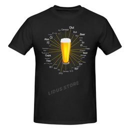 -T-shirts pour hommes bière dans 45 langues différentes styles t-shirt harajuku vêtements à manches courtes coton streetwear graphique tshirt teesmen's
