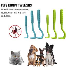 Hook Remover 3pcs Tick Flea Remover Tweezer Tick Pull Pet Cat Dog Accessaries Tick Tool Pet Mites Flea Extractor Pet Supplies