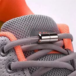 Semicircle No Tie Shoelaces Elastic Shoe laces Sneakers shoelace Metal Lock Lazy Laces for Kids and Adult One size fits all shoe 220713