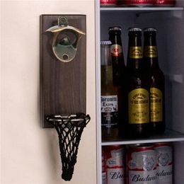 Kitchen Beer Bottle Opener Rustic Cast Iron Wall Mounted Open Tool Vintage Style 220727