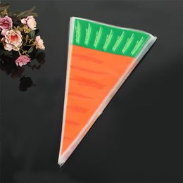 Gift Wrap 20/50PCs Supplies Baking Packaging Biscuit Bag Easter Candy Carrot Ear BagGift WrapGift