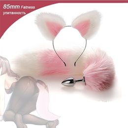 Anal Sex Toys Tail Butt Plug Set With Hairpin Kit Butplug Prostate Massager For Couples Cosplay 220712