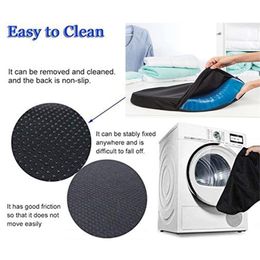 Elastic Gel Seat Cushion TPE Silicone Cooling Mat Egg Support Non Slip Summer Ice Pad Chair Car Office Seat Cushion 201009