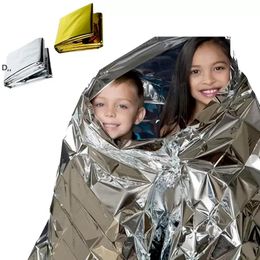 210*130cm Portable Life-saving Blanket Survival Tool Party Favour Waterproof Emergency Foil Thermal First Aid Rescue Blankets GCB14885