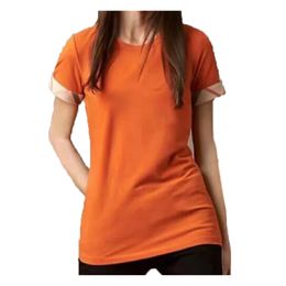 2022 Bloups feminino de verão por atacado Camisas designers bordas de bordado Palms tops luxurys letra roupas de manga curta 13 cores Mulher camiseta Top Monc Size S-xxl