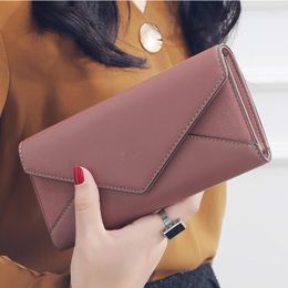 Wallets Style Envelope Designer Clutch For Women Hasp Pocket To Coin Card Holder Female Purses Long Wallet Ladies D209Wallets