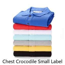 21 colores Crocodile Chox Chox Small Logotipo para hombres POLO CAMISA FRANCE FRANCIA Camisas de lujo de tallas al por mayor de camiseta casual S-6xl