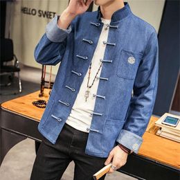 Men's Jackets Mens Bomber Chinese Traditional Clothing For Men 2022 Autumn Winter Jacket TA843