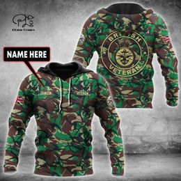 PLstar Cosmos 3DPrinted est British Army Camo Custom Name Unique Hrajuku Streetwear Unisex Casual Hoodies Zip Sweatshirt Q 7 220714gx