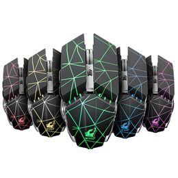 X11 Wireless Mice Gaming Mouse Rechargeable 2.4G Wireless Silent LED USB Optical Ergonomic Surfing Mouses For Laptop/PC