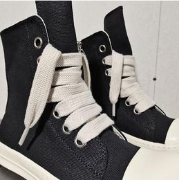 Designer Unisex Women/men Classic Ankle Boots Street Dancing Rock Black Canvas Men Boot Wide grey lace Up high Top Short Boots Causal Shoes Woman Fashion Sneakers