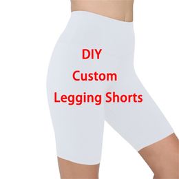 CLOOCL Fashion DIY Customized Legging Shorts Women s High Waist 3D Digital Printing Leggings Women Fitness Drop 220707