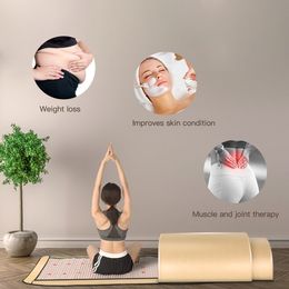 Body Sculpting & Slimming Spa Infrared Detox Photon Light Sauna Dome Tourmaline Germanium Jade Stone Energy Luxury Sauna