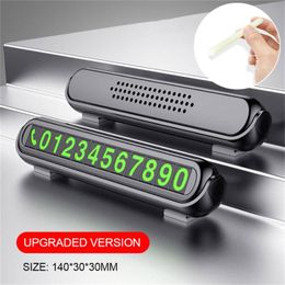 Interior Decorations Universal Mini Portable Car Temporary Parking Phone Number Show Cards Trim With Fragrant Sheet High Quality InteriorInt