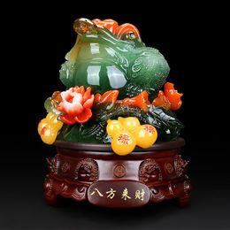 Decorative Objects & Figurines Golden Toad Ornaments Three Feet Cicada Gift Craft Ornament FurnishingDecorative