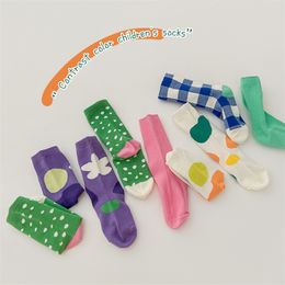 6 Pairs/lot 1-8Yrs Baby Socks for Boys and Girls Fashion Spring Summer Cartoon Cotton Socks Cute born Infant Toddler Socks 220611
